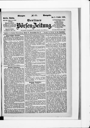 Berliner Börsen-Zeitung vom 02.10.1881