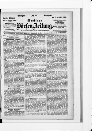 Berliner Börsen-Zeitung vom 12.10.1881