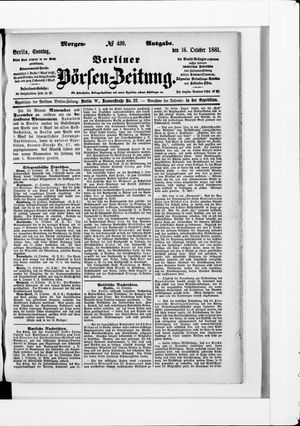 Berliner Börsen-Zeitung vom 16.10.1881