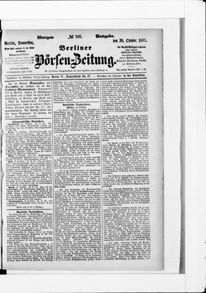 Berliner Börsen-Zeitung vom 20.10.1881