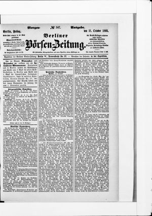 Berliner Börsen-Zeitung vom 21.10.1881