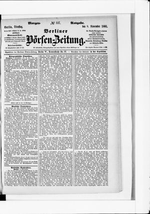 Berliner Börsen-Zeitung on Nov 8, 1881