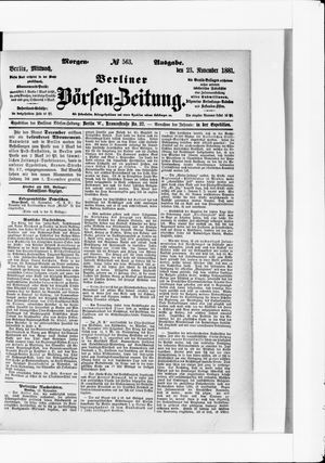 Berliner Börsen-Zeitung on Nov 23, 1881