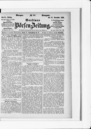 Berliner Börsen-Zeitung vom 25.11.1881