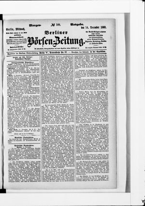 Berliner Börsen-Zeitung vom 14.12.1881