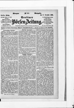 Berliner Börsen-Zeitung on Dec 16, 1881