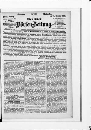 Berliner Börsen-Zeitung vom 20.12.1881