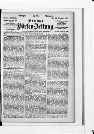 Berliner Börsen-Zeitung on Dec 24, 1881