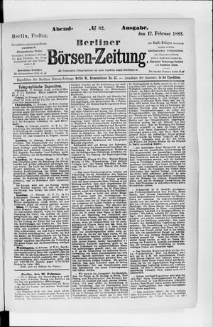 Berliner Börsen-Zeitung vom 17.02.1882