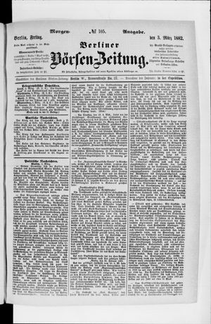 Berliner Börsen-Zeitung vom 03.03.1882