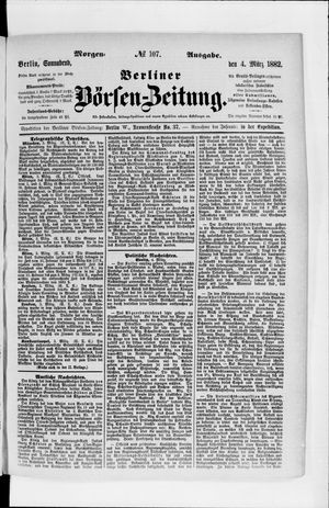 Berliner Börsen-Zeitung on Mar 4, 1882