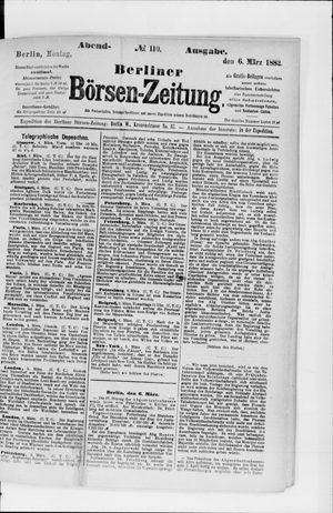 Berliner Börsen-Zeitung vom 06.03.1882