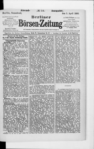 Berliner Börsen-Zeitung vom 01.04.1882