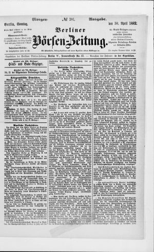 Berliner Börsen-Zeitung vom 30.04.1882