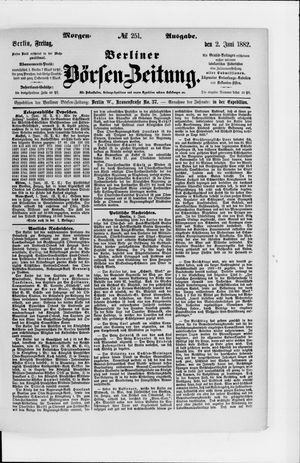Berliner Börsen-Zeitung vom 02.06.1882