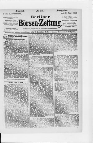 Berliner Börsen-Zeitung vom 03.06.1882