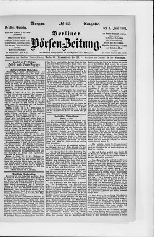 Berliner Börsen-Zeitung vom 04.06.1882