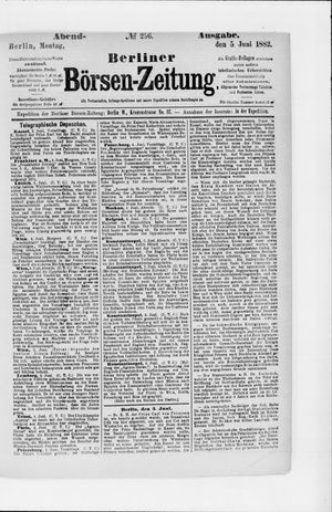 Berliner Börsen-Zeitung vom 05.06.1882