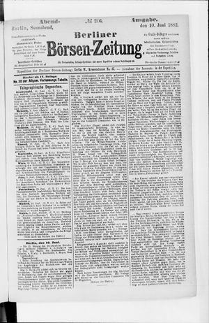 Berliner Börsen-Zeitung vom 10.06.1882