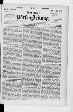 Berliner Börsen-Zeitung vom 06.07.1882