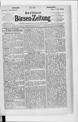 Berliner Börsen-Zeitung vom 08.07.1882