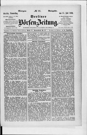 Berliner Börsen-Zeitung on Jul 13, 1882