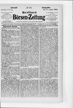 Berliner Börsen-Zeitung vom 11.08.1882