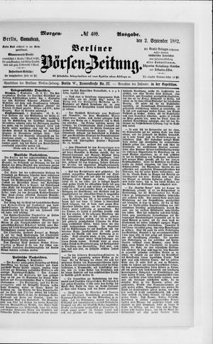 Berliner Börsen-Zeitung vom 02.09.1882