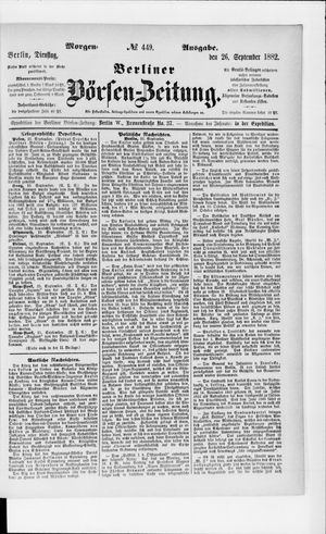 Berliner Börsen-Zeitung vom 26.09.1882