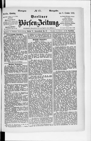 Berliner Börsen-Zeitung vom 08.10.1882
