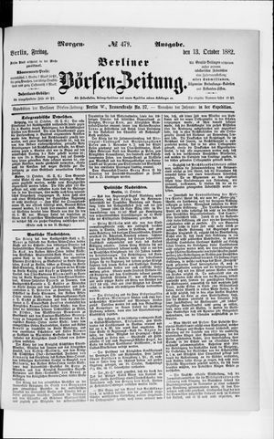 Berliner Börsen-Zeitung vom 13.10.1882