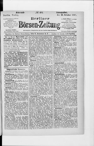 Berliner Börsen-Zeitung vom 16.10.1882
