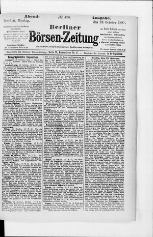 Berliner Börsen-Zeitung vom 23.10.1882