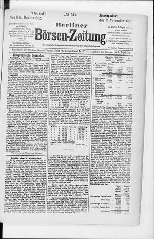 Berliner Börsen-Zeitung vom 02.11.1882