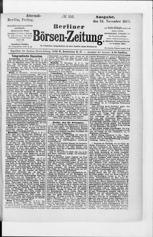 Berliner Börsen-Zeitung on Nov 24, 1882