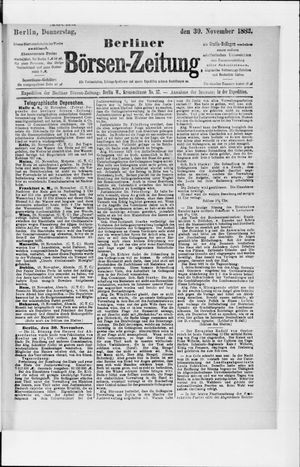 Berliner Börsen-Zeitung vom 30.11.1882