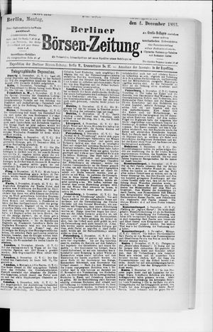 Berliner Börsen-Zeitung vom 04.12.1882