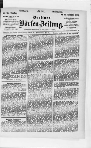 Berliner Börsen-Zeitung vom 12.12.1882