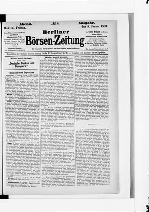 Berliner Börsen-Zeitung vom 05.01.1883