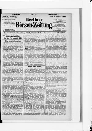 Berliner Börsen-Zeitung vom 09.01.1883