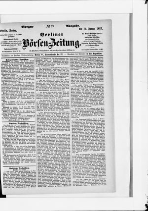 Berliner Börsen-Zeitung vom 12.01.1883