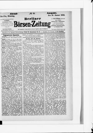 Berliner Börsen-Zeitung vom 16.01.1883