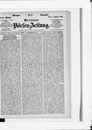 Berliner Börsen-Zeitung vom 17.01.1883