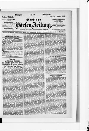 Berliner Börsen-Zeitung on Jan 24, 1883