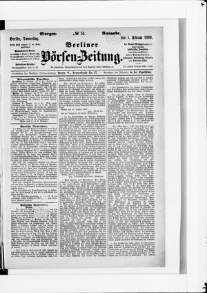 Berliner Börsen-Zeitung vom 01.02.1883