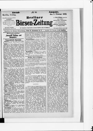 Berliner Börsen-Zeitung on Feb 2, 1883