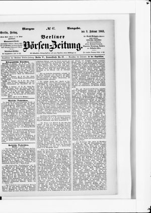 Berliner Börsen-Zeitung vom 09.02.1883
