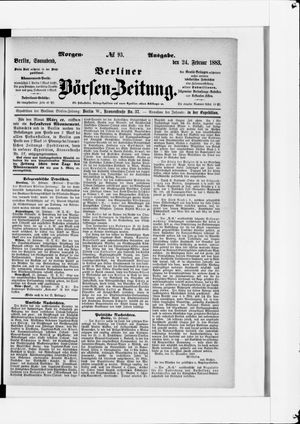 Berliner Börsen-Zeitung vom 24.02.1883