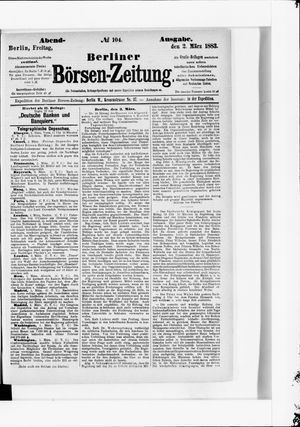Berliner Börsen-Zeitung vom 02.03.1883