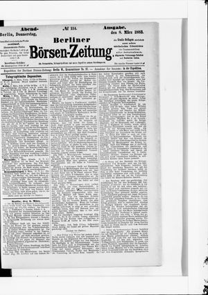 Berliner Börsen-Zeitung vom 08.03.1883